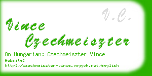 vince czechmeiszter business card